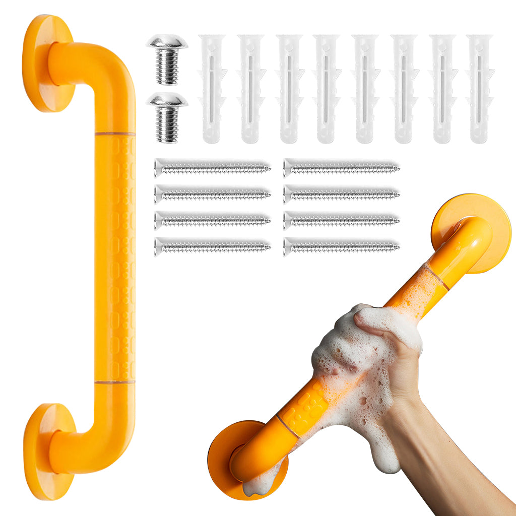 HANNEA Safety Grab Bar for Bathroom Handrail 11.8 inches Stainless Steel Grab Bar for Elders, Pregnant Women Anti-slip Safety Secure Screw Fixing Wall Mounted Grab Bar for Bathroom, Toilet HANNEA Safety Grab Bar for Bathroom Handrail 11.8 inches Stainless Steel Grab Bar for Elders, Pregnant Women Anti-slip Safety Secure Screw Fixing Wall Mounted Grab Bar for Bathroom, Toilet